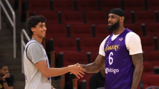 LeBron James, estrella de Los Angeles Lakers. 