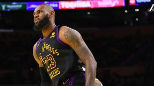 LeBron James, jugador de Los Angeles Lakers. 