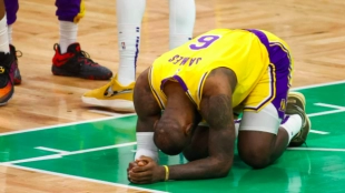 LeBron James, estrella de Los Angeles Lakers. 