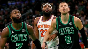 Porzingis y Brown, estrellas de Boston Celtics. 