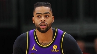 D'Angelo Russell, jugador de Los Angeles Lakers.