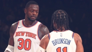 Julius Randle y Jalen Brunson, estrellas de New York Knicks.