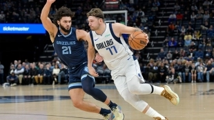 Luka Doncic, en un partido contra Memphis Grizzlies