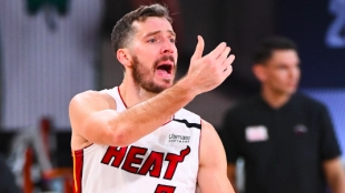 Goran Dragic, con la camiseta de Miami Heat. 