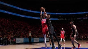 Joel Embiid, estadística NBA dominio. Foto: gettyimages