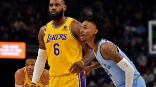 LeBron James y Ja Morant