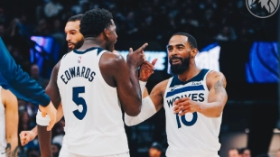 Los Minnesota Timberwolves, el equipo de moda en la NBA. 