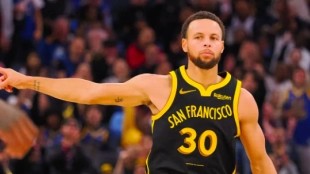 Stephen Curry, estrella de Golden State Warriors. 