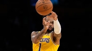 D'Angelo Russell, jugador de Los Angeles Lakers.