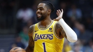 D'Angelo Russell, jugador de Los Angeles Lakers.