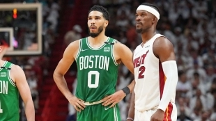Jayson Tatum y Jimmy Butler