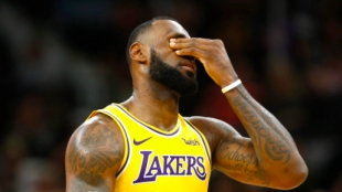 LeBron James, estrella de Los Angeles Lakers. 