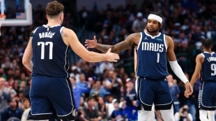 Luka Doncic y Jaden Hardy