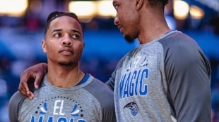 Markelle Fultz y Wendell Carter Jr., jugadores de Orlando Magic.