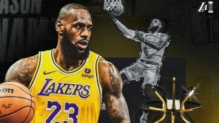 LeBron James, jugador de Los Angeles Lakers.