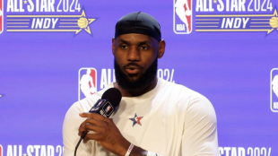 LeBron James, estrella de la NBA. 