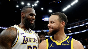LeBron James y Stephen Curry.