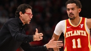Quin Snyder y Trae Young