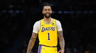 D'Angelo Russell, jugador de Los Angeles Lakers.