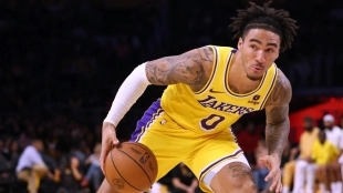 Jalen Hood-Schifino, jugador de Los Angeles Lakers.