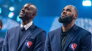 Kevin Garnett y LeBron James