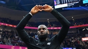 LeBron James, jugador de Los Angeles Lakers.