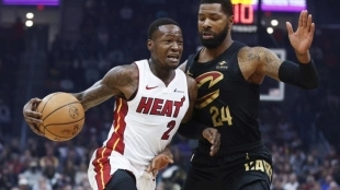 Terry Rozier, en un partido contra los Cleveland Cavaliers
