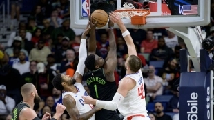 Zion Williamson, en un partido contra Los Angeles Clippers