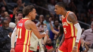 Trae Young y Dejounte Murray
