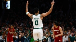 Una lluvia de triples de Boston Celtics destroza a Miami Heat