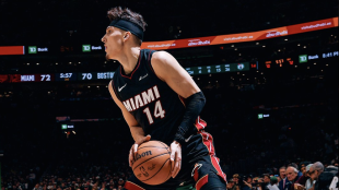 Tyler Herro, estrella de Miami Heat. 