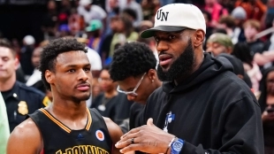 Bronny y LeBron James