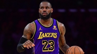 LeBron James, jugador de Los Angeles Lakers.