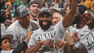 Jaylen Brown, estrella de Boston Celtics. 