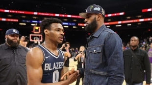 Bronny y LeBron James