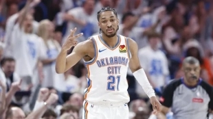 Aaron Wiggins, jugador de OKC Thunder.