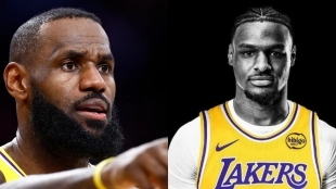 LeBron James y Bronny James