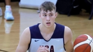 Cooper Flagg, favorite for the no. 1 pick in the NBA Draft 2025.