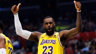 LeBron James, jugador de Los Angeles Lakers.