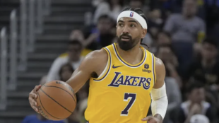 Gabe Vincent, jugador de Los Angeles Lakers. 