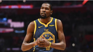 Kevin Durant, player of the Golden State Warriors.