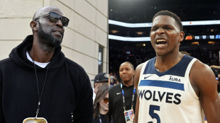 Kevin Garnett ha rajado de Anthony Edwards.