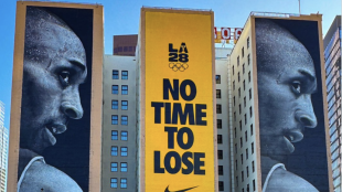 Kobe Bryant immortalized in Los Angeles.