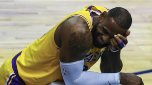 LeBron James, star of the Los Angeles Lakers.