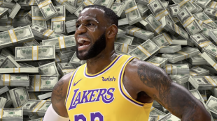 LeBron James, star of the Los Angeles Lakers.