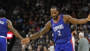 James Harden and Kawhi Leonard, stars of the Los Angeles Clippers.