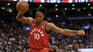 DeMar DeRozan didn't win the ring with the Toronto Raptors.