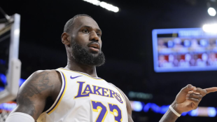 LeBron James, NBA star and Los Angeles Lakers.