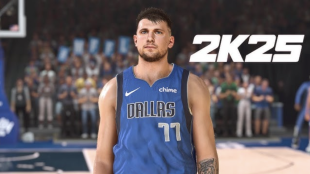 Luka Dončić, star of the Dallas Mavericks and NBA 2K25.