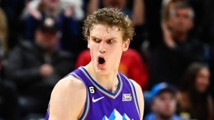 Lauri Markkanen, player of the Utah Jazz.